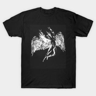 THE ICARUS SYNDROME - heavy metal black paint T-Shirt